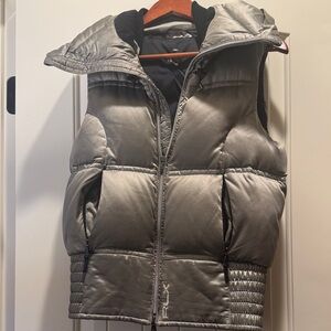 Ralph Lauren Silver Puffer Vest